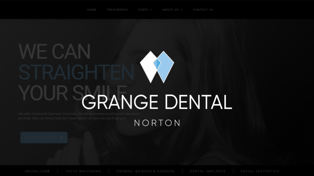 photo of grange dental website thumbnail
