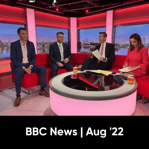 Picture of Paul Woodhouse on the BBC Sofa discussing the crisis in NHS Dental Access