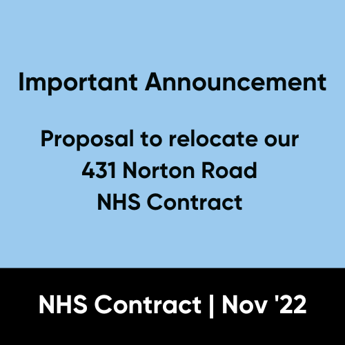 Proposal to relocate our NHS Contract