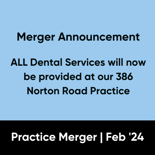 Merger of our 2 Norton Practices Grange Dental Practice Private and